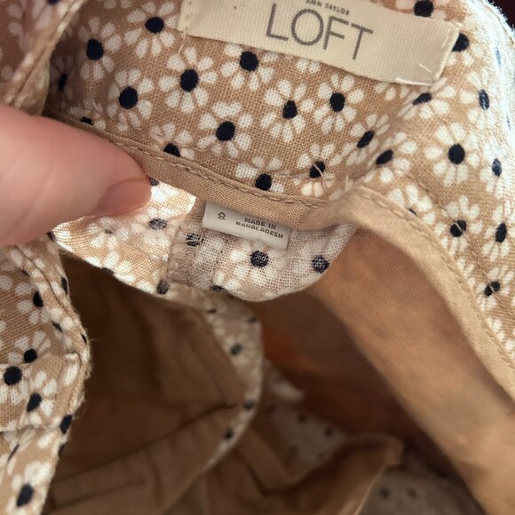NWOT Ann Taylor Loft Riviera Multi-Color Floral Daisy Print Shorts 8 - Picture 10 of 11